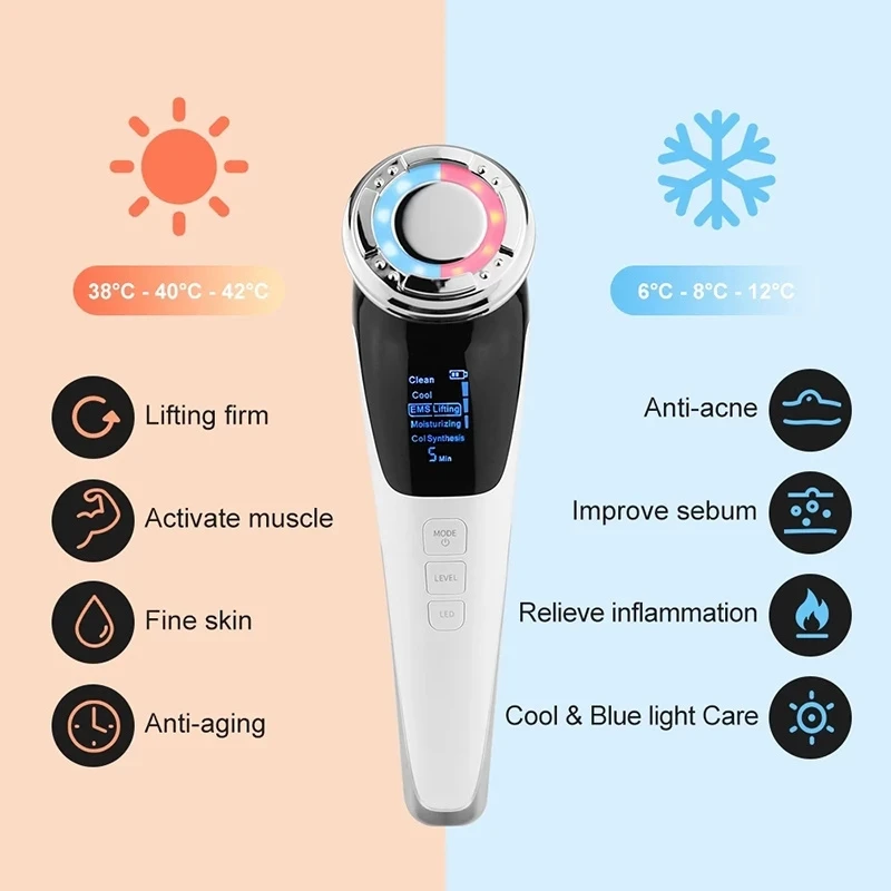 EMS Hot Cool Facial Massager