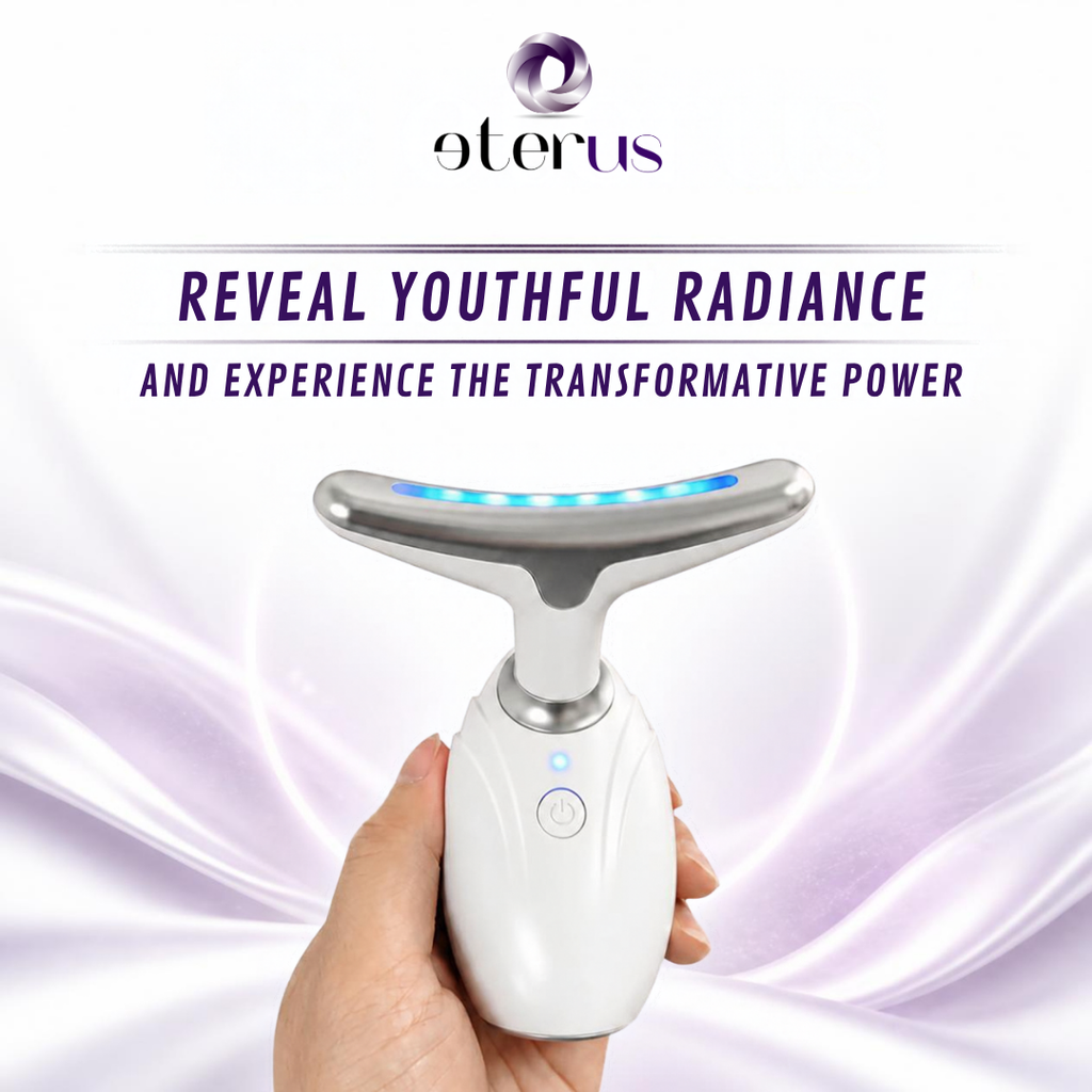 eterus 3-color LED facial massager product details