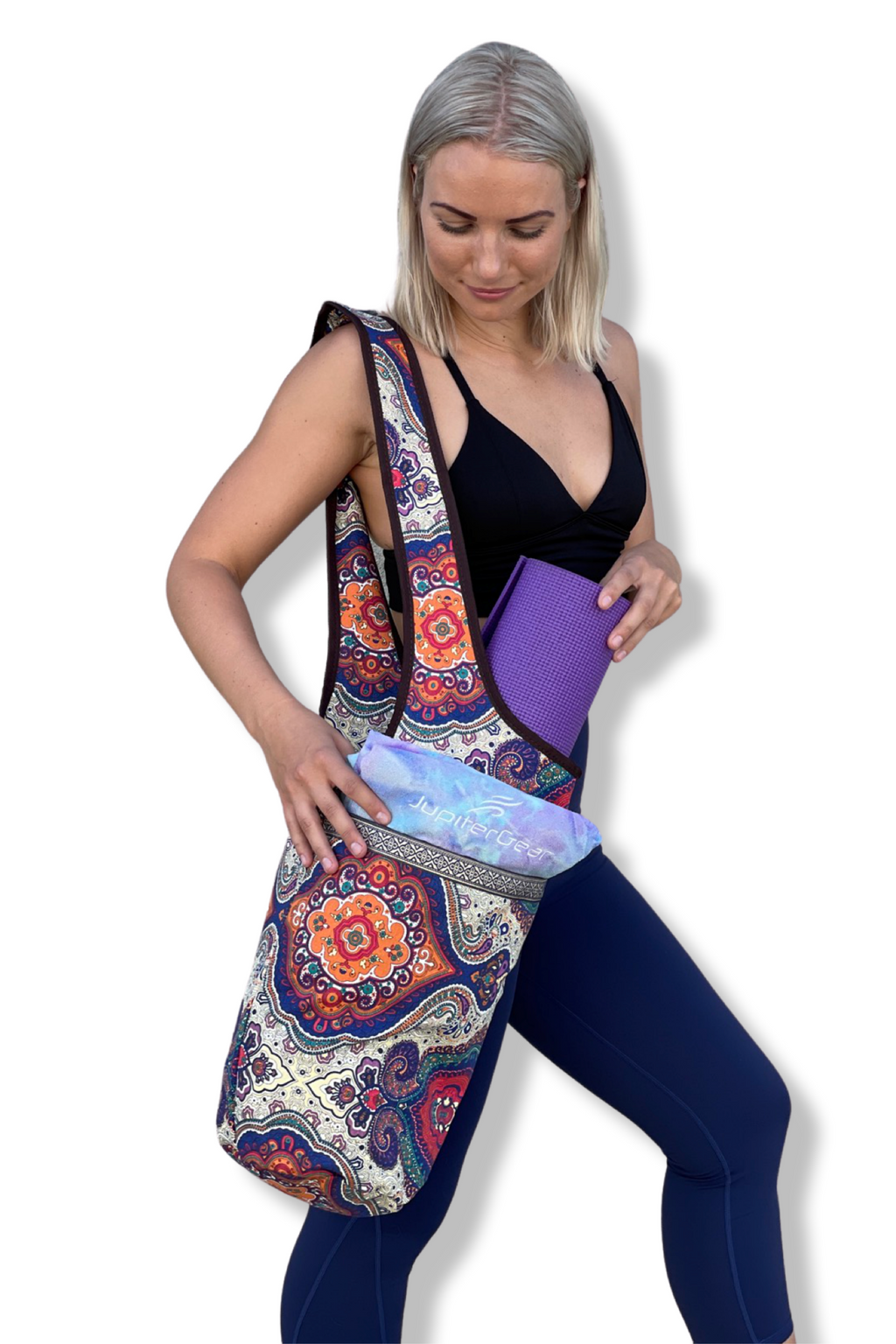 JupiterGear Yoga Mat Carrying Tote Bag