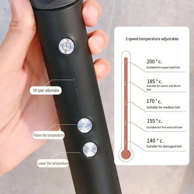 2-in-1 Hair Straightener Brush