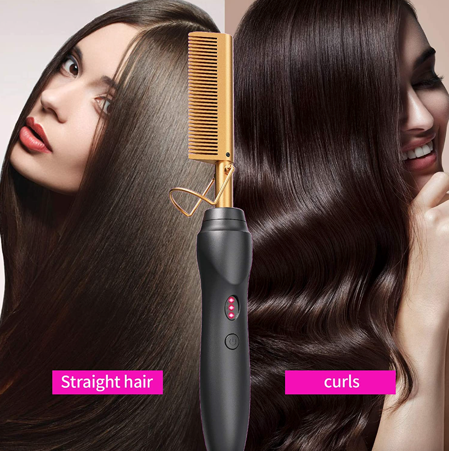 Electric Hot Comb Hair Straightener