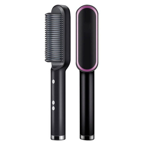 2-in-1 Hair Straightener Brush