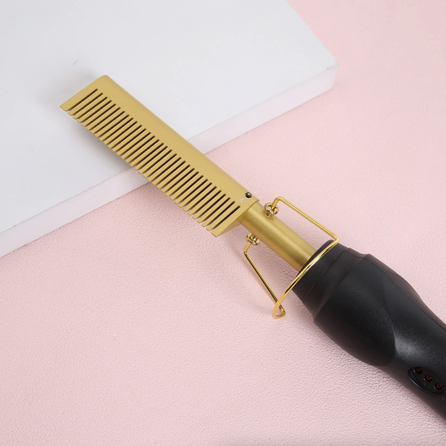 Electric Hot Comb Hair Straightener