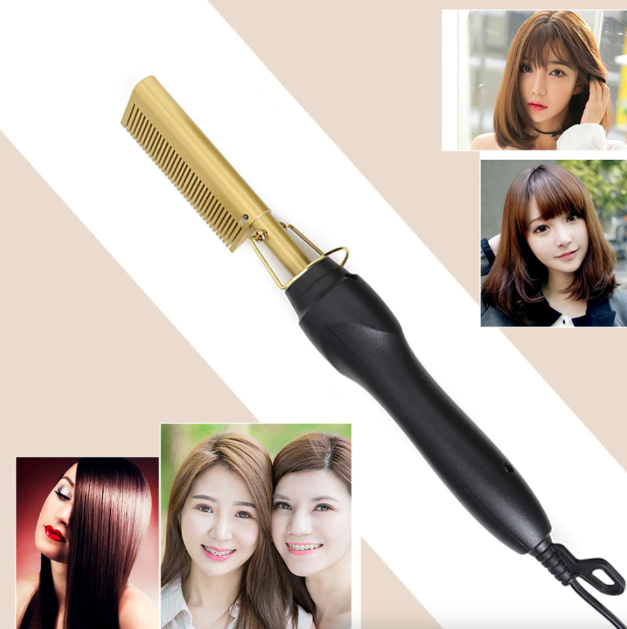 Electric Hot Comb Hair Straightener