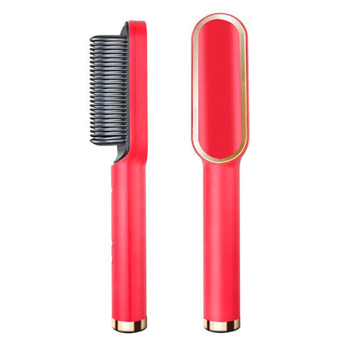 2-in-1 Hair Straightener Brush