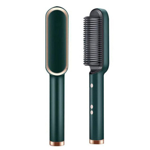 2-in-1 Hair Straightener Brush