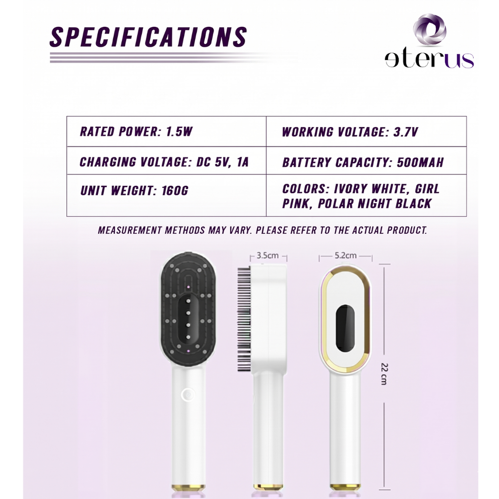 eterus scalp massager Type-C charging and product details