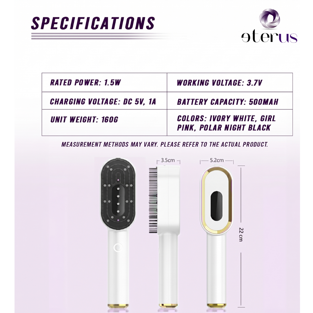 eterus scalp massager Type-C charging and product details