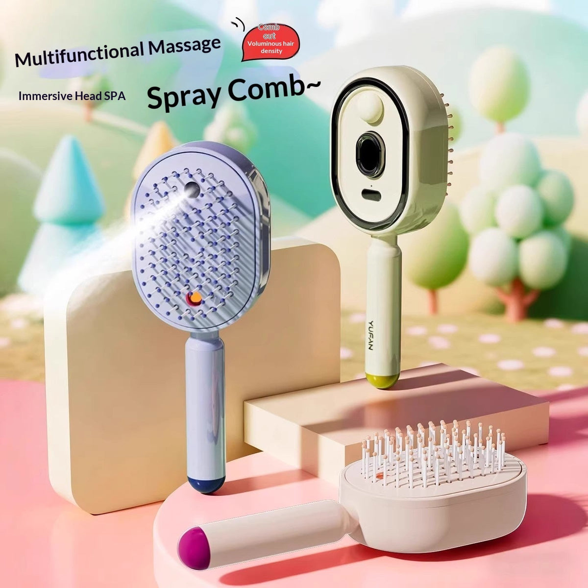 Electric Spray Massage Comb