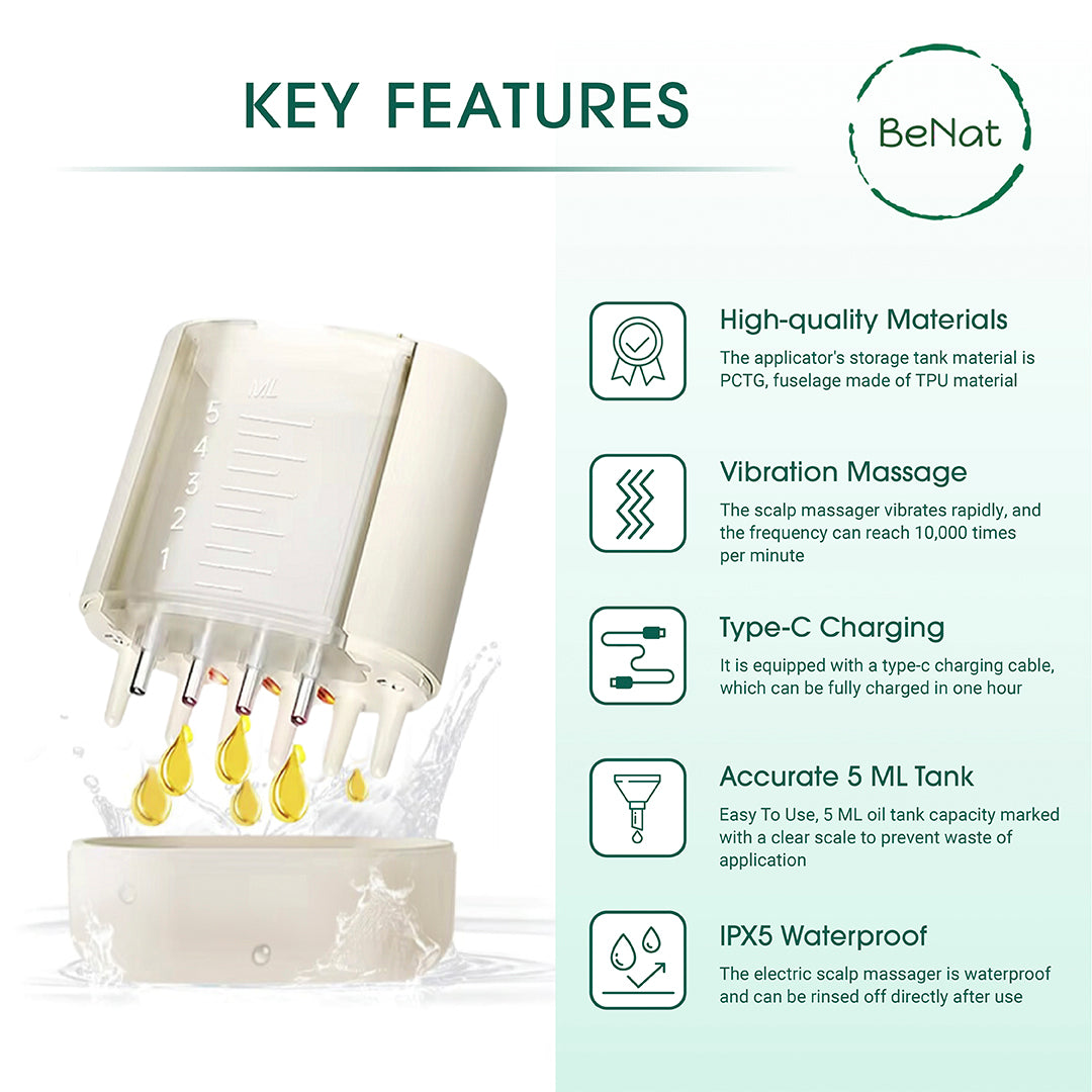 2-in-1 Scalp Massager & Oil Applicator
