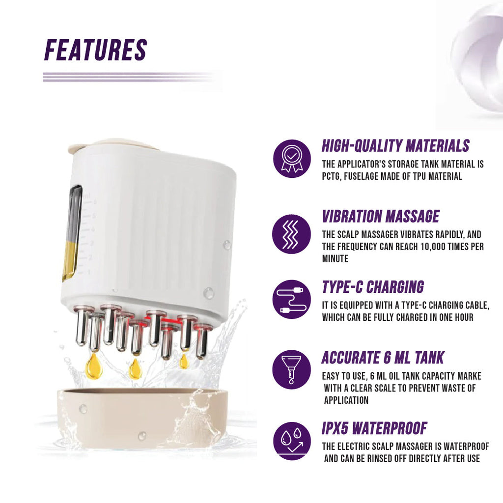 Oil Applicator Scalp Massager