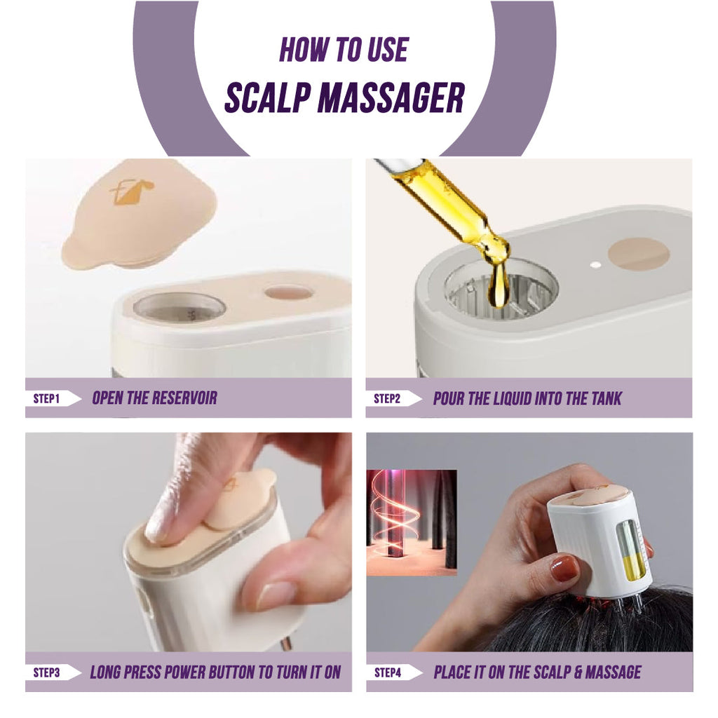 Oil Applicator Scalp Massager