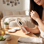 eterus 3-in-1 scalp massager in an at-home hair-care routine