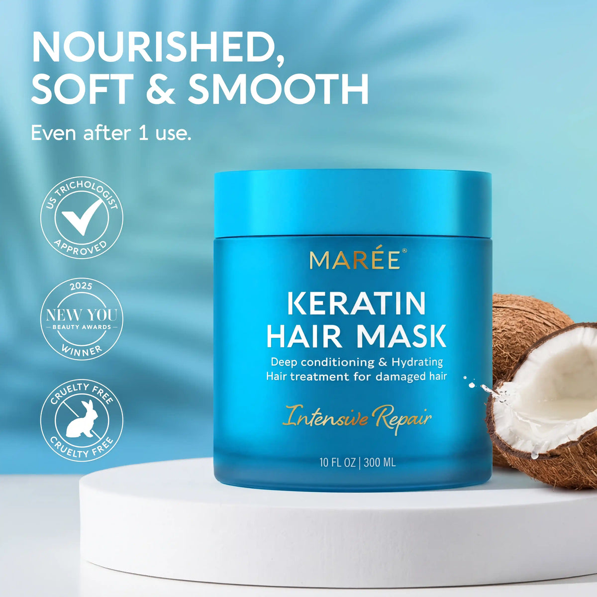 MARÉE Keratin Mask for Damaged Hair jar
