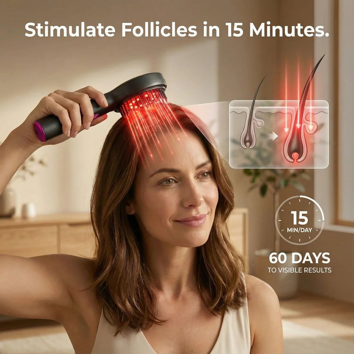 3-in-1 LED Scalp Massager