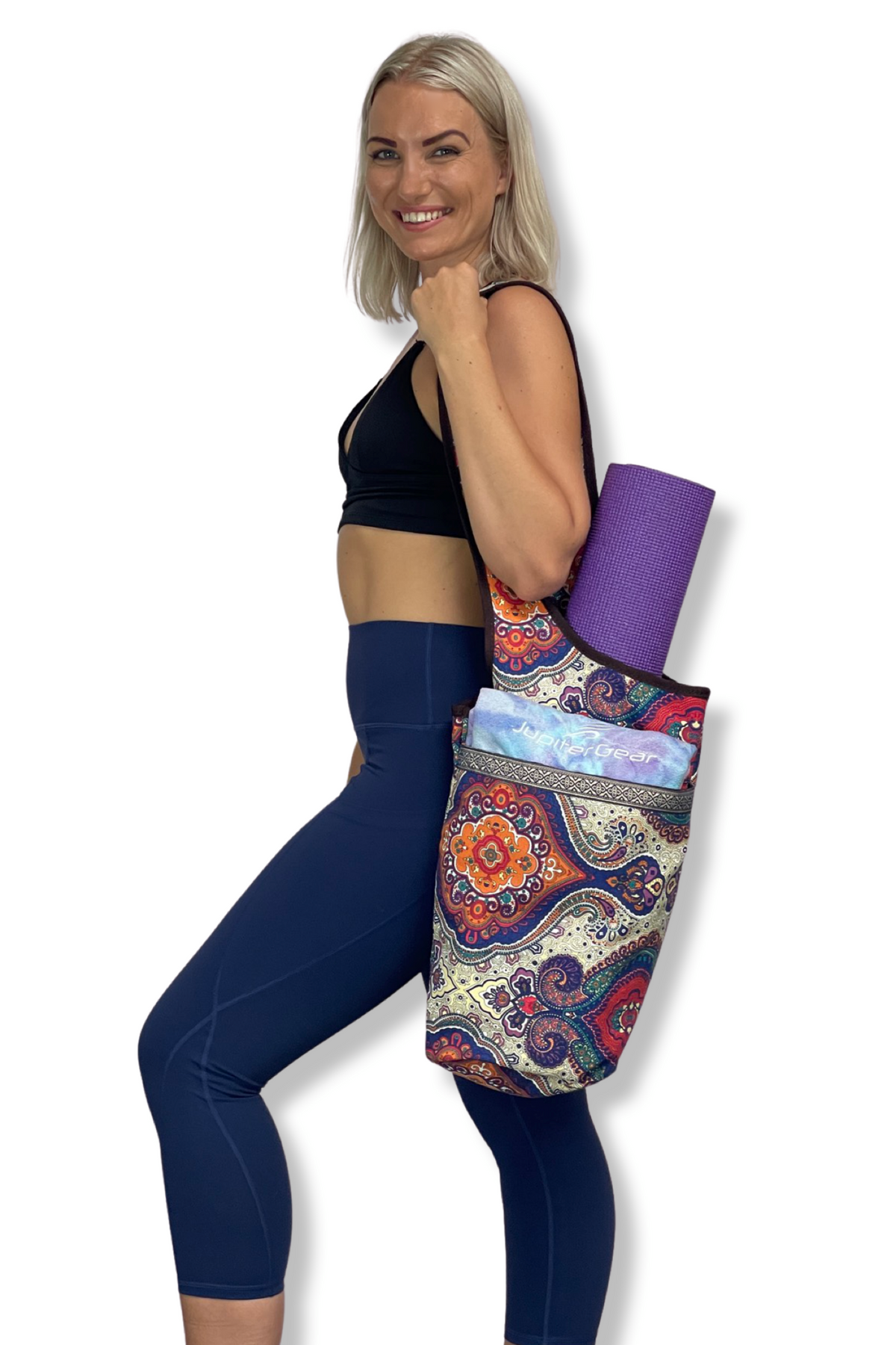 JupiterGear Yoga Mat Carrying Tote Bag