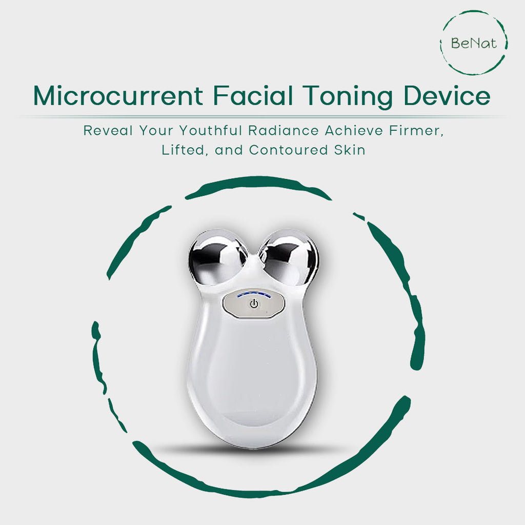 BeNat microcurrent facial massager face and neck care feature