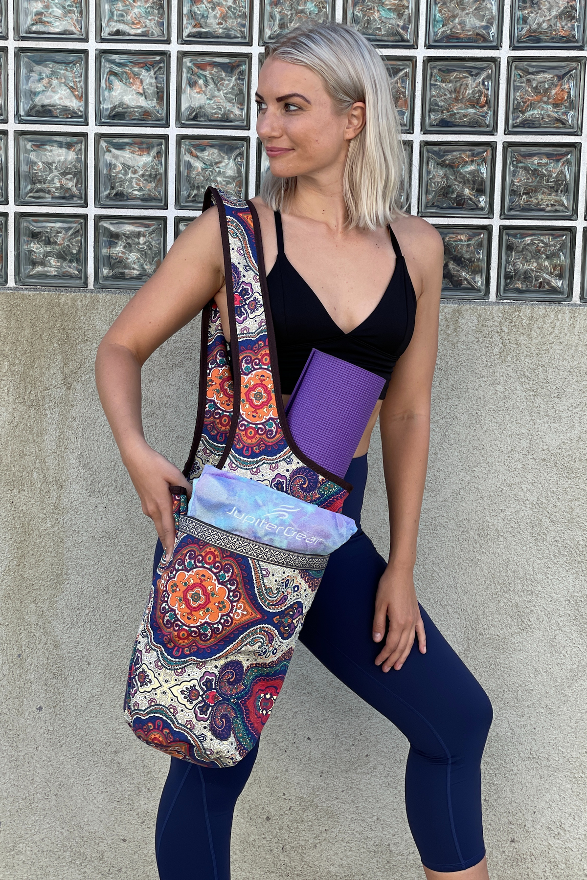 JupiterGear Yoga Mat Carrying Tote Bag