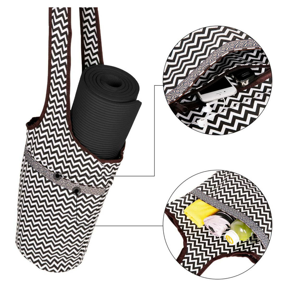 JupiterGear Yoga Mat Carrying Tote Bag