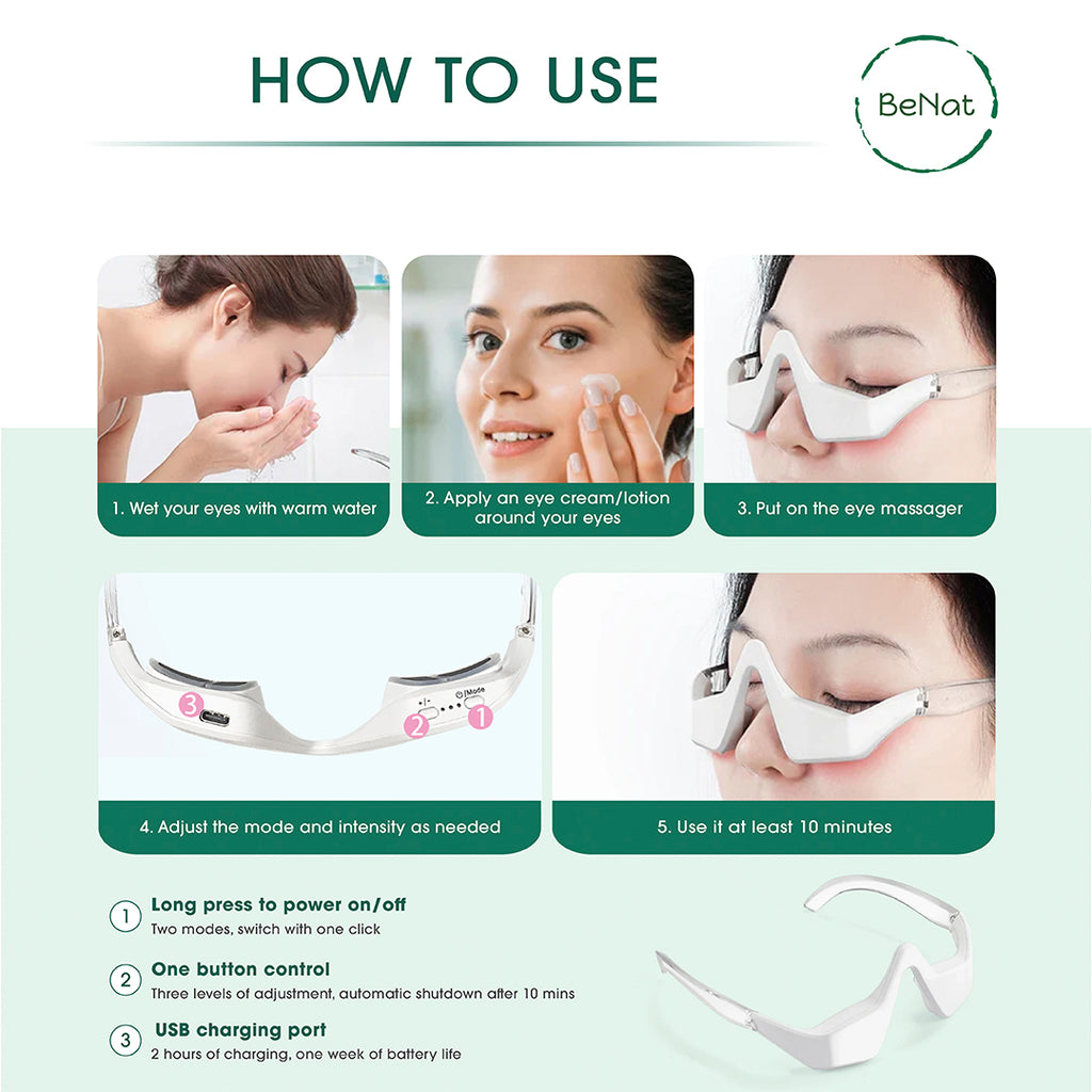 Under-Eye Red Light Therapy Massager