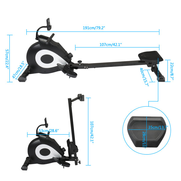Household Foldable Rowing Machine