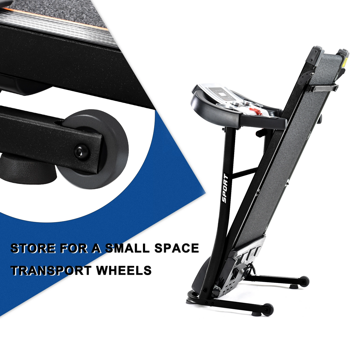 Folding Treadmill with Safety Lock