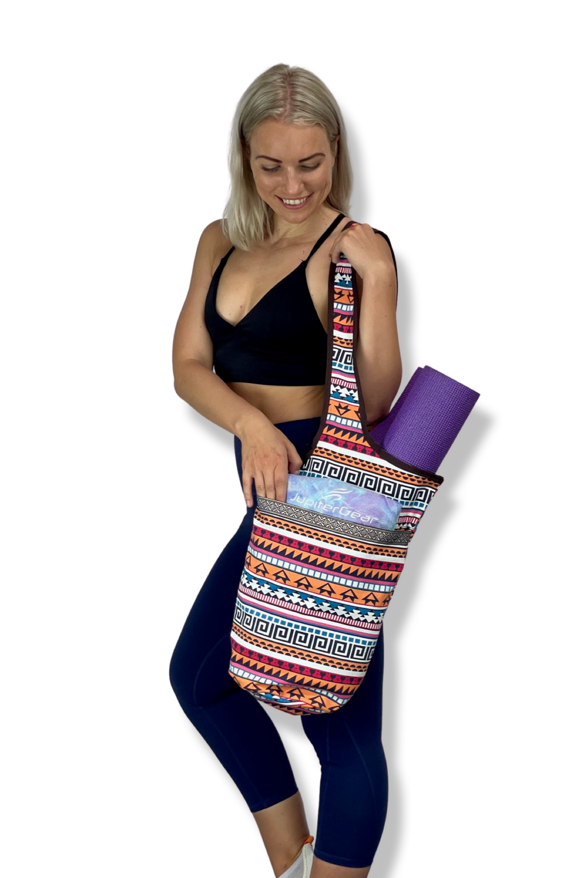 JupiterGear Yoga Mat Carrying Tote Bag